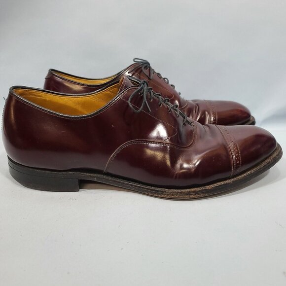 Johnston & Murphy Aristocraft Cap Toe Oxfords Men\'s Leather Dress Shoes 10.5 D